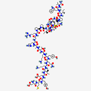 molecular formula C145H219N39O39S3 B561562 Bombinakinin-gap CAS No. 573671-91-7