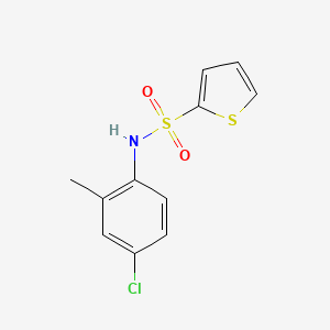molecular formula C11H10ClNO2S2 B5615635 N-(4-chloro-2-methylphenyl)-2-thiophenesulfonamide 