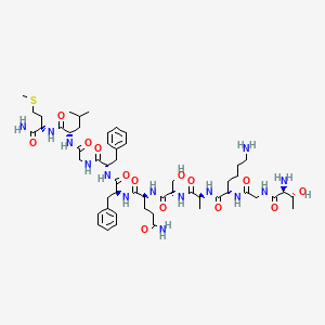 molecular formula C54H84N14O14S B561566 Hemokinin 1 (human) CAS No. 491851-53-7