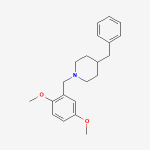 molecular formula C21H27NO2 B5615670 4-benzyl-1-(2,5-dimethoxybenzyl)piperidine 