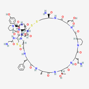 molecular formula C65H89N17O21S4 B561570 Alpha-Conotoxin AuIB CAS No. 216299-21-7