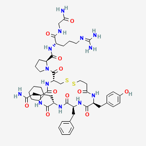 molecular formula C50H71N13O11S2 B561571 d[Cha4]AVP 