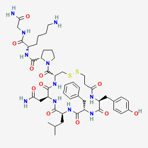 molecular formula C47H67N11O11S2 B561572 d[Leu4,Lys8]-VP CAS No. 42061-33-6