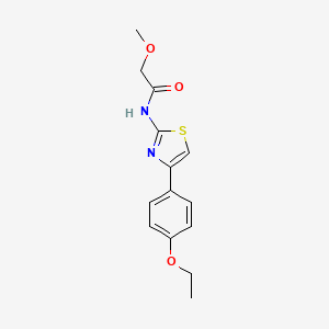molecular formula C14H16N2O3S B5615739 N-[4-(4-ethoxyphenyl)-1,3-thiazol-2-yl]-2-methoxyacetamide 