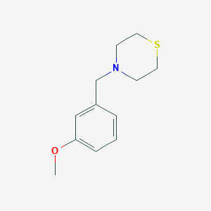 molecular formula C12H17NOS B5615775 4-(3-methoxybenzyl)thiomorpholine 