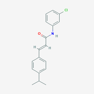molecular formula C18H18ClNO B5615799 N-(3-chlorophenyl)-3-(4-isopropylphenyl)acrylamide 