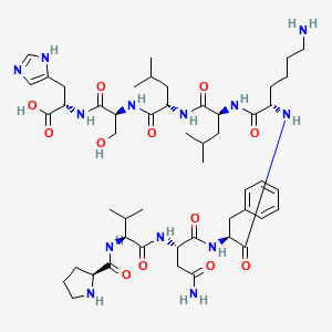 molecular formula C50H79N13O12 B561584 Hemopressin (human, mouse) CAS No. 1314035-51-2