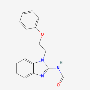 molecular formula C17H17N3O2 B5615847 N-[1-(2-phenoxyethyl)-1H-benzimidazol-2-yl]acetamide 