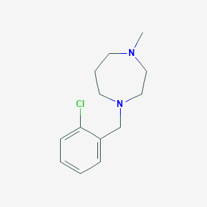 molecular formula C13H19ClN2 B5615885 1-(2-chlorobenzyl)-4-methyl-1,4-diazepane 