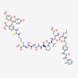 molecular formula C69H81N11O17S B561589 Ldv fitc CAS No. 1207610-07-8