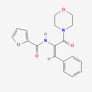 molecular formula C18H18N2O4 B5615924 N-[1-(4-morpholinylcarbonyl)-2-phenylvinyl]-2-furamide 