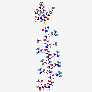 molecular formula C111H188N42O24S2 B561596 TAT-cyclo-CLLFVY CAS No. 1446322-66-2