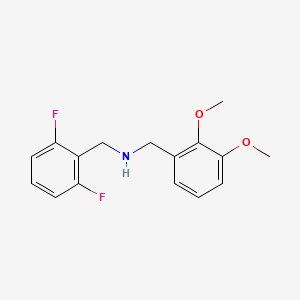 molecular formula C16H17F2NO2 B5615985 (2,6-difluorobenzyl)(2,3-dimethoxybenzyl)amine 