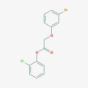 molecular formula C14H10BrClO3 B5616009 2-chlorophenyl (3-bromophenoxy)acetate 