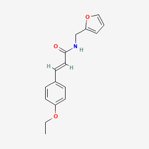 molecular formula C16H17NO3 B5616048 3-(4-ethoxyphenyl)-N-(2-furylmethyl)acrylamide 