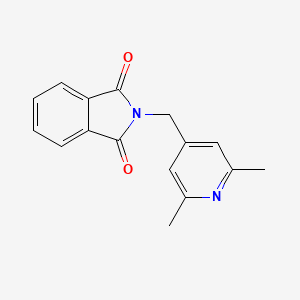 molecular formula C16H14N2O2 B5616060 2-[(2,6-dimethyl-4-pyridinyl)methyl]-1H-isoindole-1,3(2H)-dione 