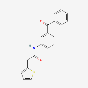 molecular formula C19H15NO2S B5616131 N-(3-benzoylphenyl)-2-(2-thienyl)acetamide 