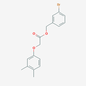 molecular formula C17H17BrO3 B5616138 3-bromobenzyl (3,4-dimethylphenoxy)acetate 