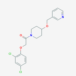 molecular formula C19H20Cl2N2O3 B5616143 3-[({1-[(2,4-dichlorophenoxy)acetyl]-4-piperidinyl}oxy)methyl]pyridine 