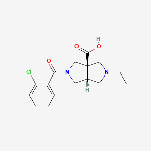 (3aR*,6aR*)-2-allyl-5-(2-chloro-3-methylbenzoyl)hexahydropyrrolo[3,4-c]pyrrole-3a(1H)-carboxylic acid