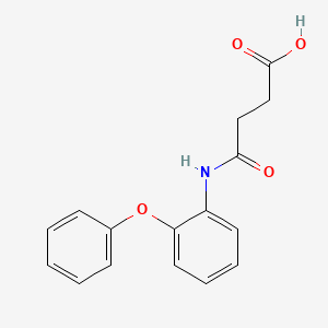 molecular formula C16H15NO4 B5616164 4-oxo-4-[(2-phenoxyphenyl)amino]butanoic acid 