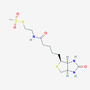 molecular formula C13H23N3O4S3 B561619 N-Biotinylaminoethyl Methanethiosulfonate CAS No. 162758-04-5