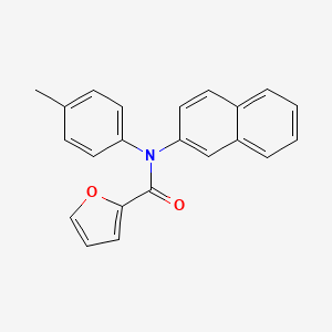 molecular formula C22H17NO2 B5616196 N-(4-methylphenyl)-N-2-naphthyl-2-furamide 
