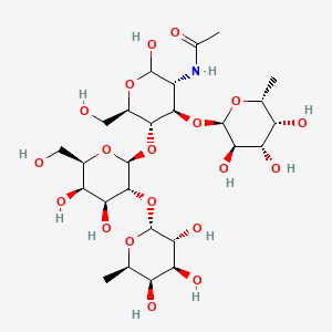 molecular formula C26H45NO19 B561622 Lewis-Y tetrasaccharide CAS No. 82993-43-9