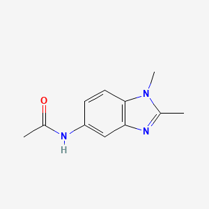 molecular formula C11H13N3O B5616224 N-(1,2-dimethyl-1H-benzimidazol-5-yl)acetamide 