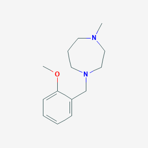 molecular formula C14H22N2O B5616256 1-(2-methoxybenzyl)-4-methyl-1,4-diazepane 