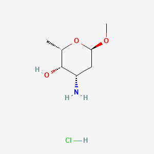 molecular formula C7H16ClNO3 B561626 甲基 L-道诺沙明盐酸盐 CAS No. 32385-06-1