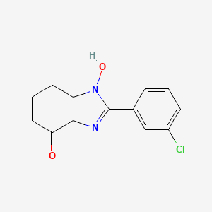 molecular formula C13H11ClN2O2 B5616265 2-(3-chlorophenyl)-1-hydroxy-1,5,6,7-tetrahydro-4H-benzimidazol-4-one 