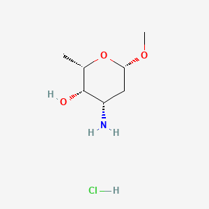 molecular formula C7H16ClNO3 B561627 Methyl beta-L-daunosaminide hydrochloride CAS No. 115388-97-1