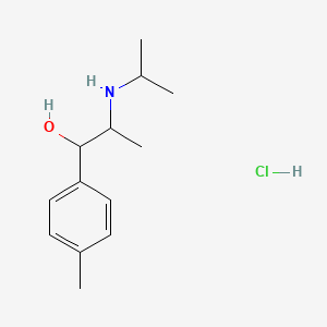 molecular formula C13H22ClNO B561630 2-(Isopropylamino)-1-p-tolylpropan-1-ol hydrochloride CAS No. 13549-69-4