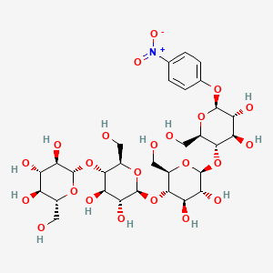 molecular formula C30H45NO23 B561636 4-Nitrophenyl b-D-cellotetraoside CAS No. 129411-62-7