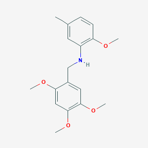 molecular formula C18H23NO4 B5616384 (2-methoxy-5-methylphenyl)(2,4,5-trimethoxybenzyl)amine 