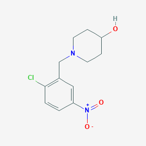 molecular formula C12H15ClN2O3 B5616414 1-(2-chloro-5-nitrobenzyl)-4-piperidinol 