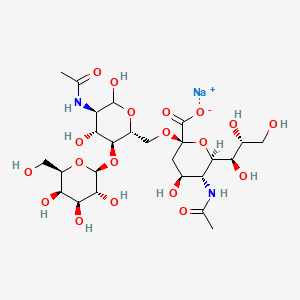 molecular formula C25H41N2NaO19 B561642 3'-N-Acetylneuraminyl-N-acetyllactosamine sodium salt CAS No. 81693-22-3