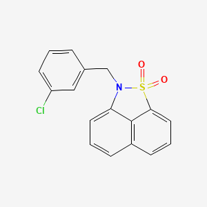 molecular formula C17H12ClNO2S B5616430 2-(3-chlorobenzyl)-2H-naphtho[1,8-cd]isothiazole 1,1-dioxide 