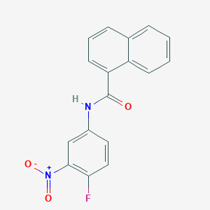 molecular formula C17H11FN2O3 B5616438 N-(4-fluoro-3-nitrophenyl)-1-naphthamide 