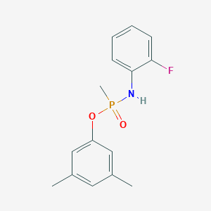 molecular formula C15H17FNO2P B5616441 3,5-dimethylphenyl N-(2-fluorophenyl)-P-methylphosphonamidoate 