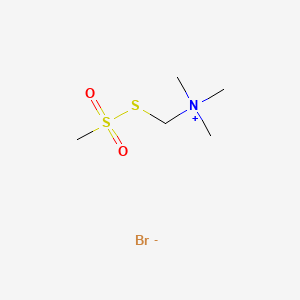 molecular formula C5H14BrNO2S2 B561646 [1-(三甲铵)甲基]甲硫代磺酸酯溴化物 CAS No. 386229-81-8