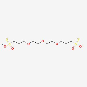 molecular formula C10H20O7S4-2 B561648 3,3'-{Oxybis[(ethane-2,1-diyl)oxy]}di(propane-1-sulfonothioate) CAS No. 212262-02-7