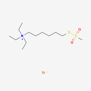 molecular formula C13H30BrNO2S2 B561651 6-(三乙铵)己基甲烷硫代磺酸溴化物 CAS No. 386229-78-3