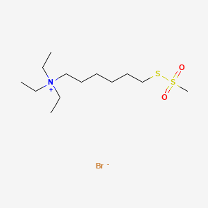 molecular formula C13H30BrNO2S2 B561651 Bromure de méthanethiosulfonate de 6-(triéthylammonium)hexyle CAS No. 386229-78-3