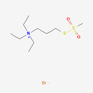 molecular formula C10H24BrNO2S2 B561653 Bromuro de 3-(Trietilamonio)propil Metantíosulfonato CAS No. 219789-15-8