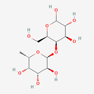 molecular formula C12H22O10 B561659 4-O-(α-L-岩藻糖基)-D-半乳糖吡喃糖 CAS No. 24667-50-3