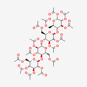 molecular formula C52H70O35 B561663 D-纤维四糖十四乙酸酯 CAS No. 83058-25-7