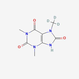 molecular formula C8H10N4O3 B561667 1,3,7-三甲基尿酸-d3 CAS No. 188297-95-2
