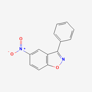 molecular formula C13H8N2O3 B5616695 5-nitro-3-phenyl-1,2-benzisoxazole 